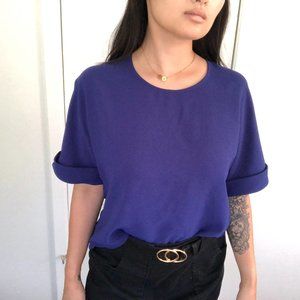 Work Ready Blue Silky top